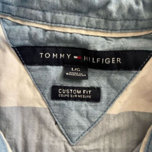 Tommy Hilfiger Button Down Collared Top L - Picture 4 of 4